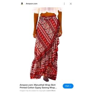 Women’s Amazon Gypsy Wrap Skirt Like new!